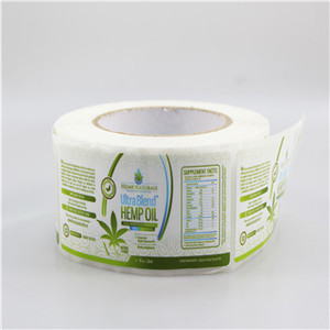 customized  logo  350gsm art paper packaging box for bottle hemp oil